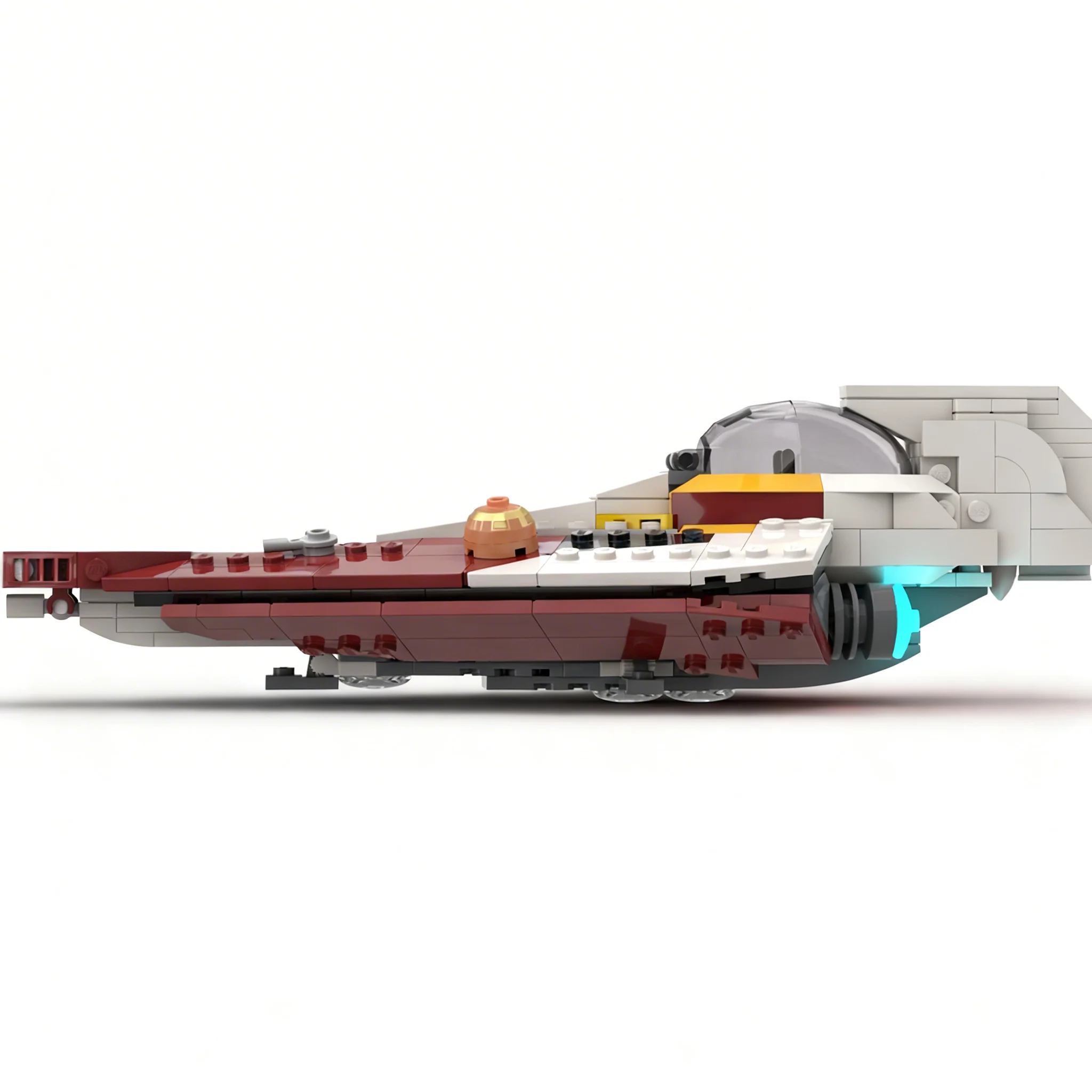 337pcs MOC Ahsoka Delta 7 Jed Starfighter Minifigure Scale - Star Battle Model Building Blocks Christmas Gift Toys Construction