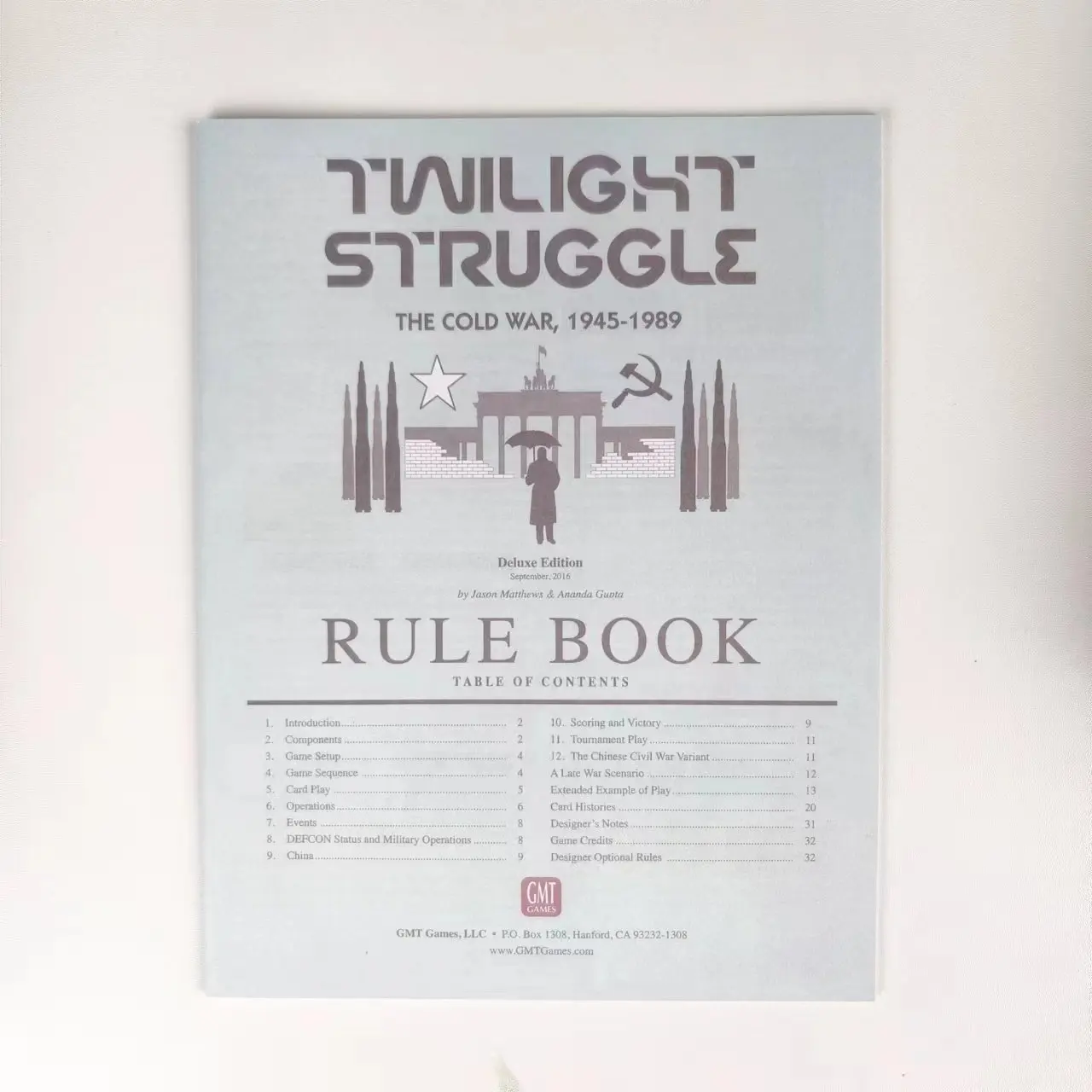 Twilight Struggle Cold War Strategy Board Game 2 Players - Epic 3-Hour Historical Simulation for Adults & Advanced Gamers