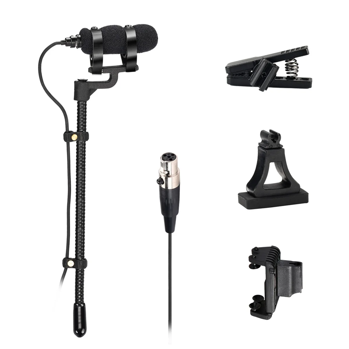 QA88X IM-22 Wired Microphone for Saxophone, Violin, Piano, Horn Hypercardioid Mini Portable Sax Mic,L6