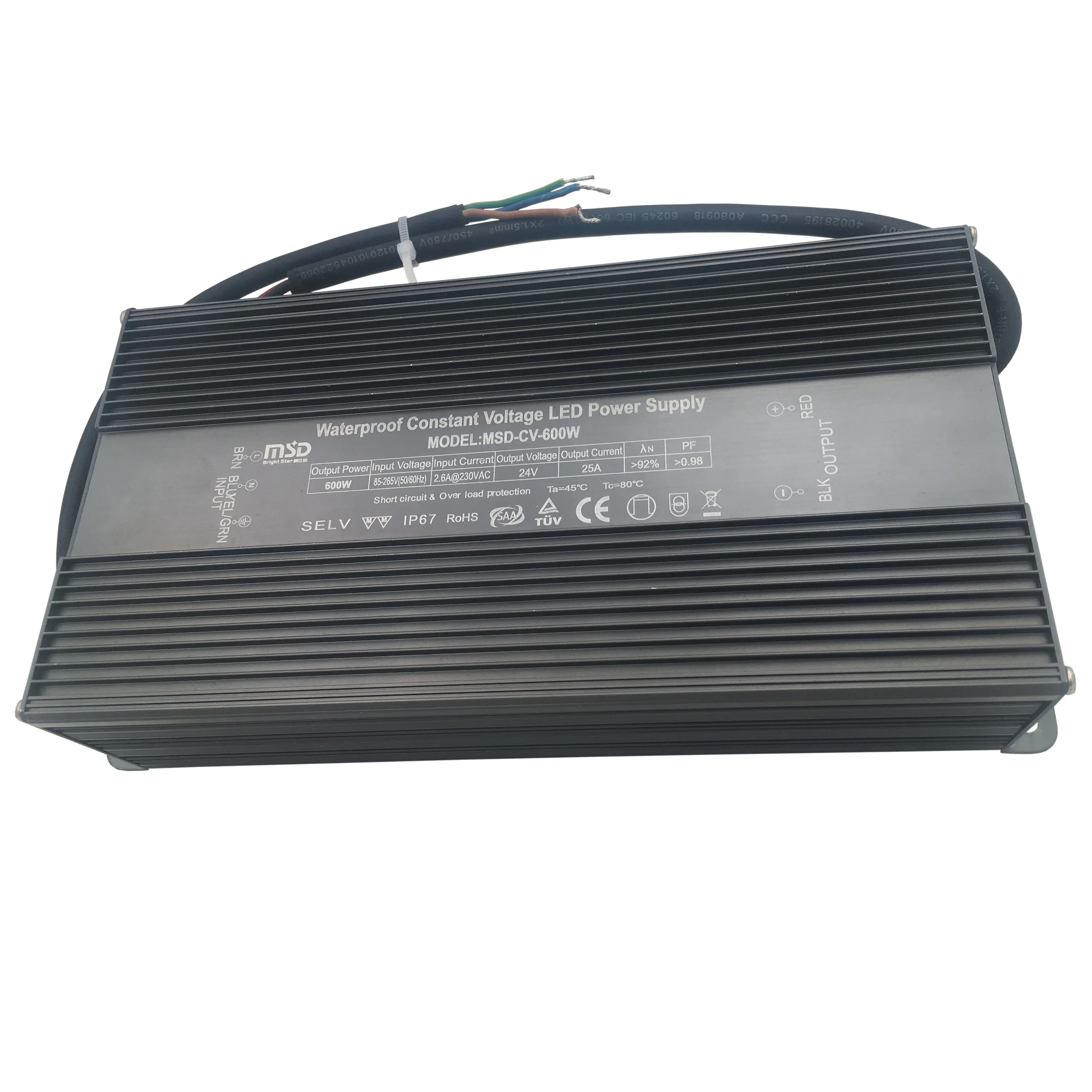 

Hot sale 600W Constant Voltage IP67 Waterproof Led Driver 12v 24V 36V 48V 54V 480W 500W 600W Switching Power Supply