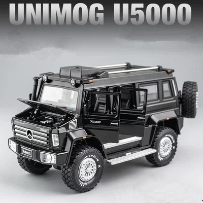 

1:28 Unimog U5000 Alloy Car Model Diecast & Toy Metal Off-road Vehicle Car Model Simulation Sound and Light Collection