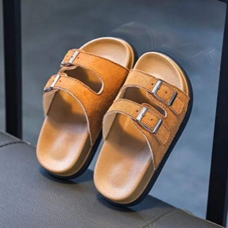 

Summer Kids Soft Sole Non Slip Outdoor Sandals for Boys Girls Unisex Toddler Feet Protection Durable Beach Slippers