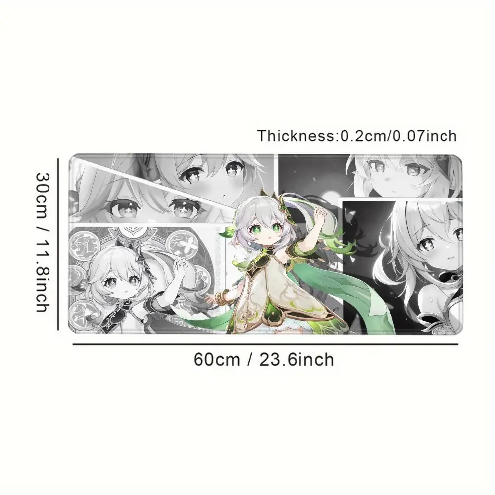Genshin Impact Mouse Pads HD Printing Nahida Mousepad Genshin Computer Pad Anime PC Gaming Accessories Desk Mat