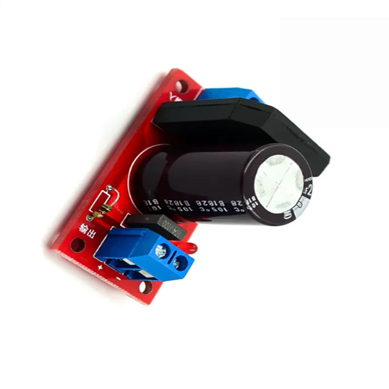 Rectification filter power board, rectification amplifier 8A, rectification with red LED indicator light, AC single power to DC