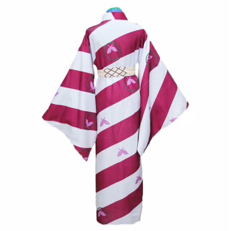 Anime Inuyasha Kagura Print Kimono Cosplay Costume Halloween Carnival Party Suit For Women Role Play Outfits