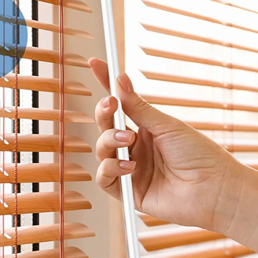 2Pcs Long Window Blind Stick 12 Inch Fiberglass Blind Tilt Wand with Hook Ergonomic Design for Light Control Temperature