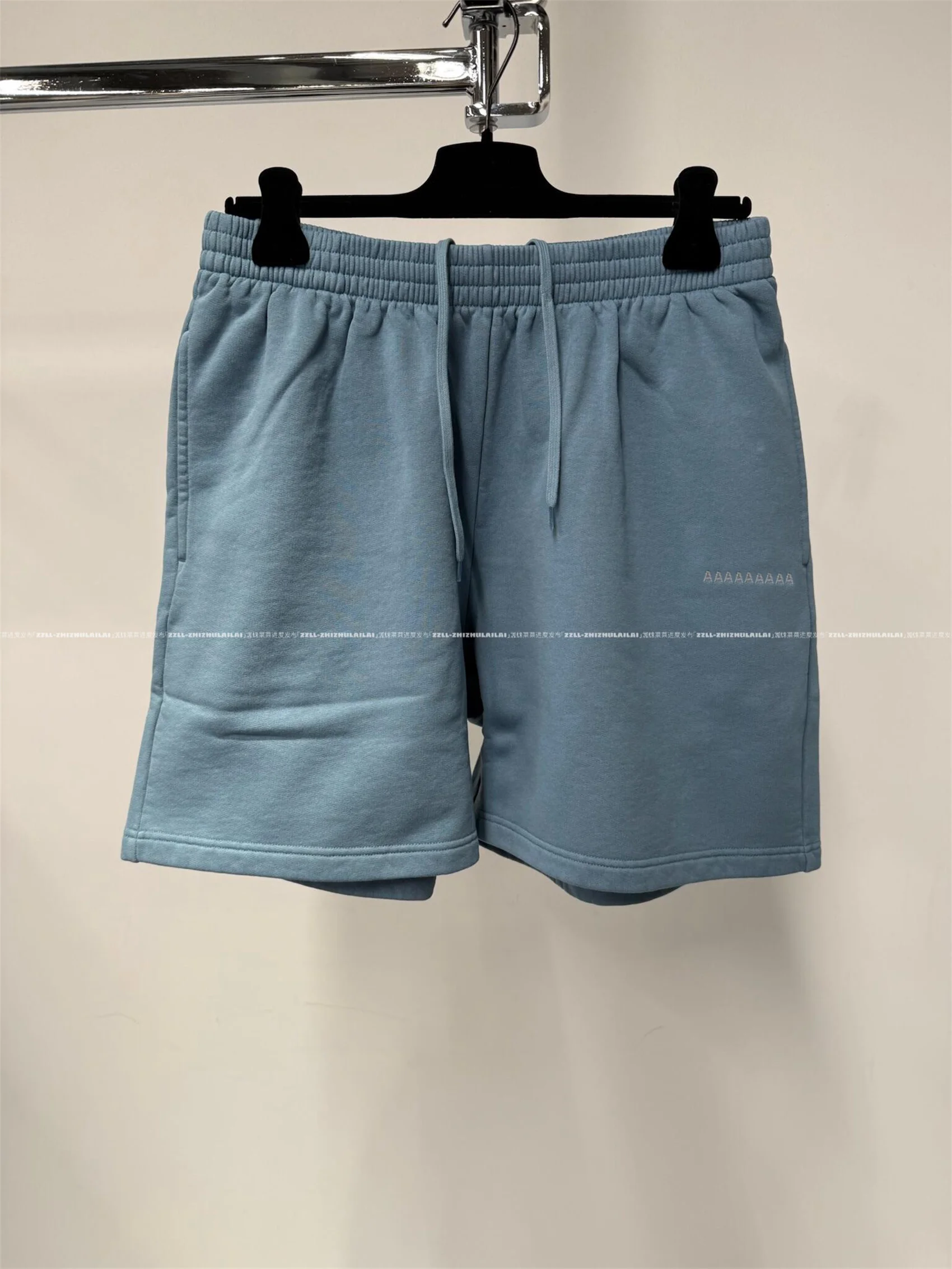 

Waed Cotton orts VANA ILUSION Gem Blue Embroidered Letter Men's Five-Quarter Length Trendy Ciwalk Summer orts