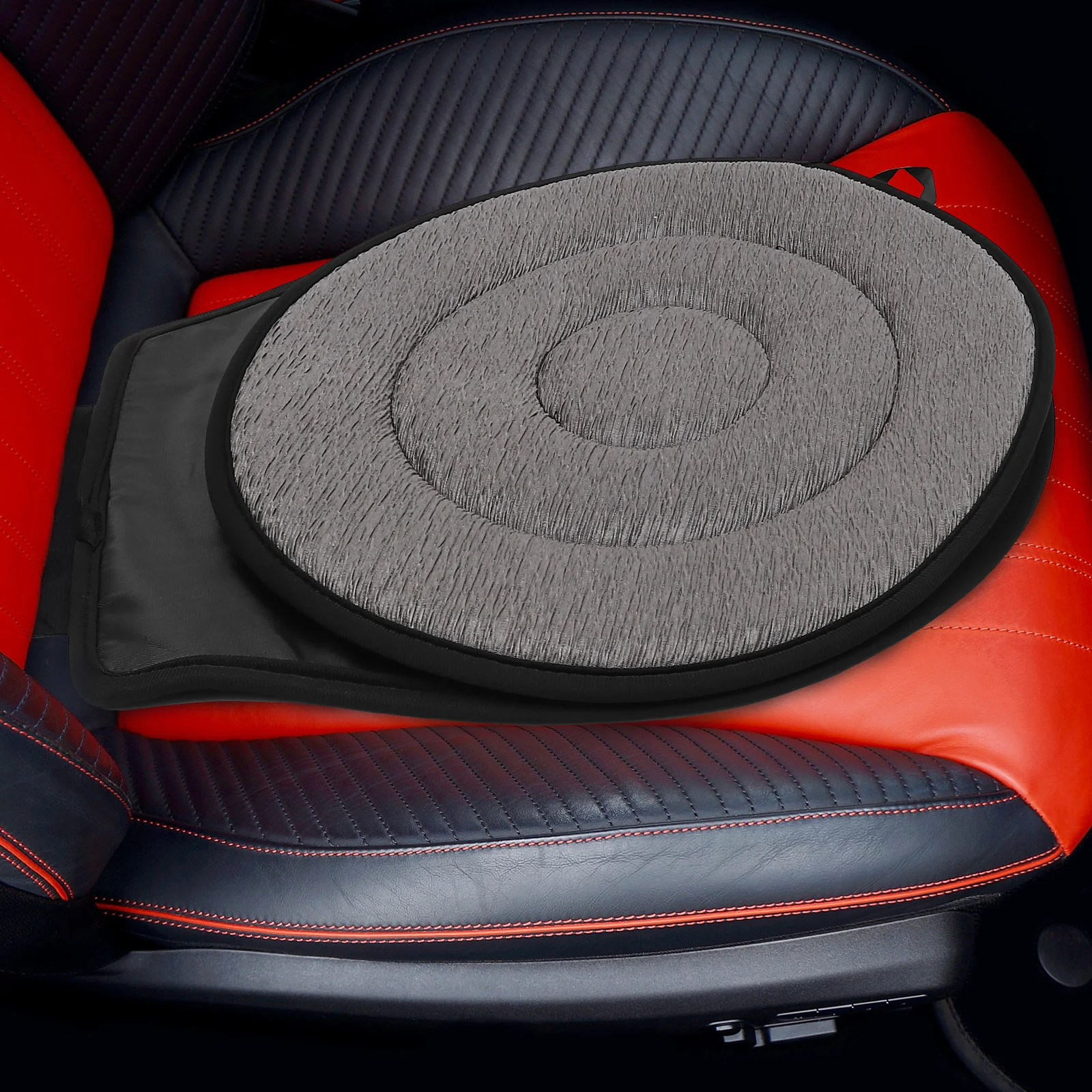

1Pcs Swivel Car Seat Cushion Soft Fabric Rotating Seat Pad for Joint Relief Pressure Reduction Ideal for Seniors and Limited