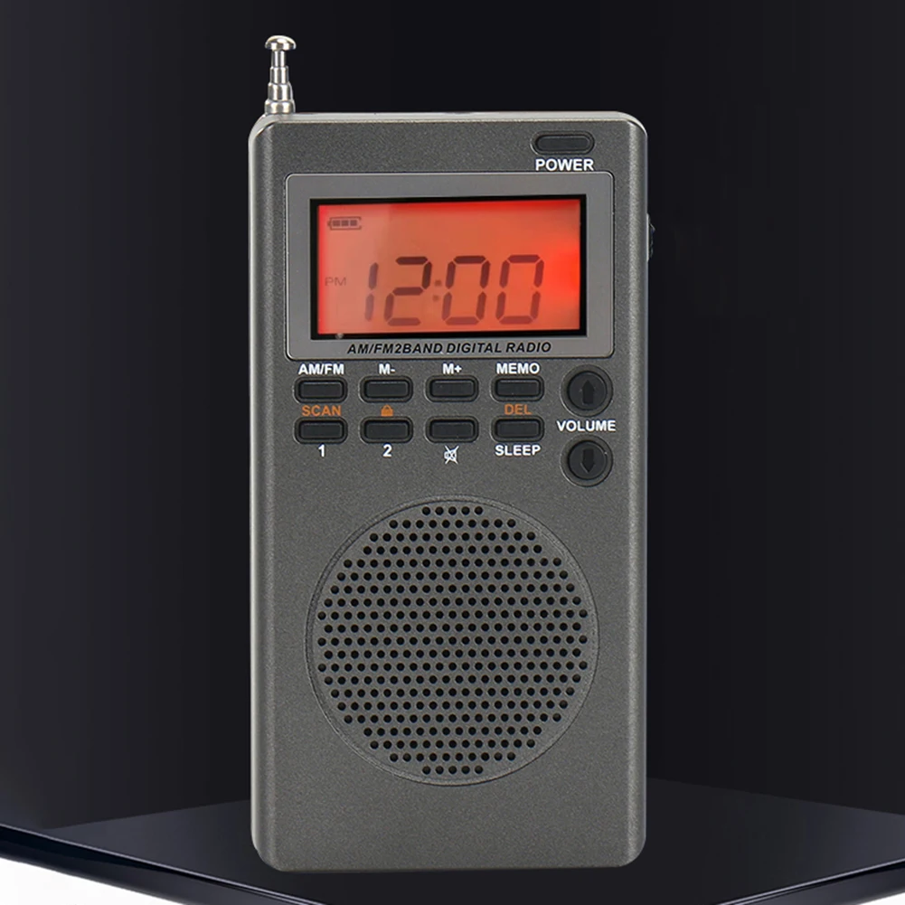 

Outdoor Emergency Radio AM FM Portable Radio Alarm Clock Sleep Timer Digital Radio Great Reception Battery Operated for Survival
