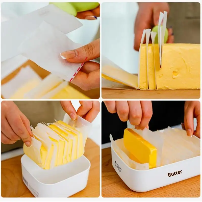 50/100/500 Stück Backpapier Pergament Antihaft-Quadrat-Patty-Papierbögen für Butter, Kekse, Kekse, Burgerpresse