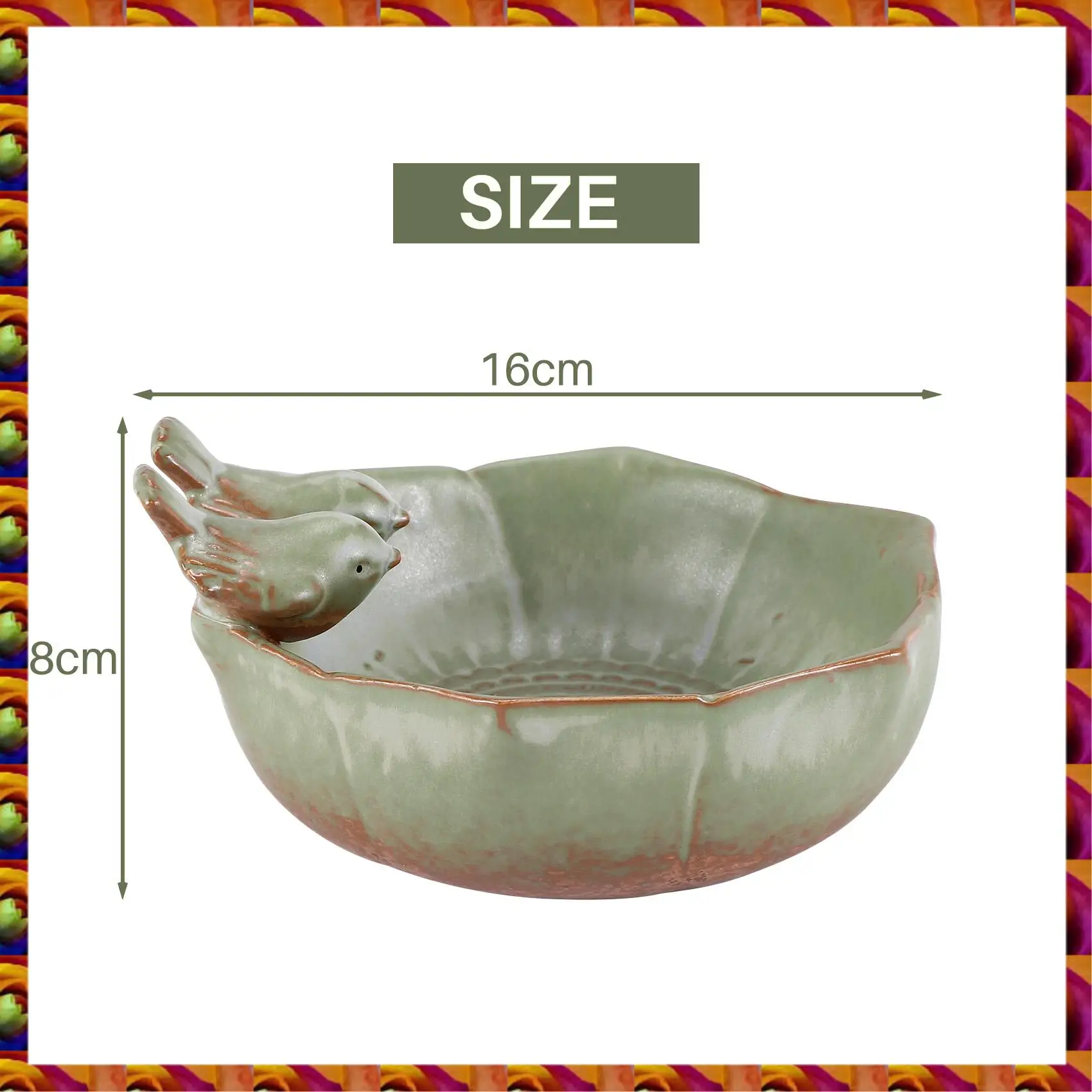 

BTCL Birth Baths Garden Decor Birth Feeder Aquarium Retro Finish Bird Feeder