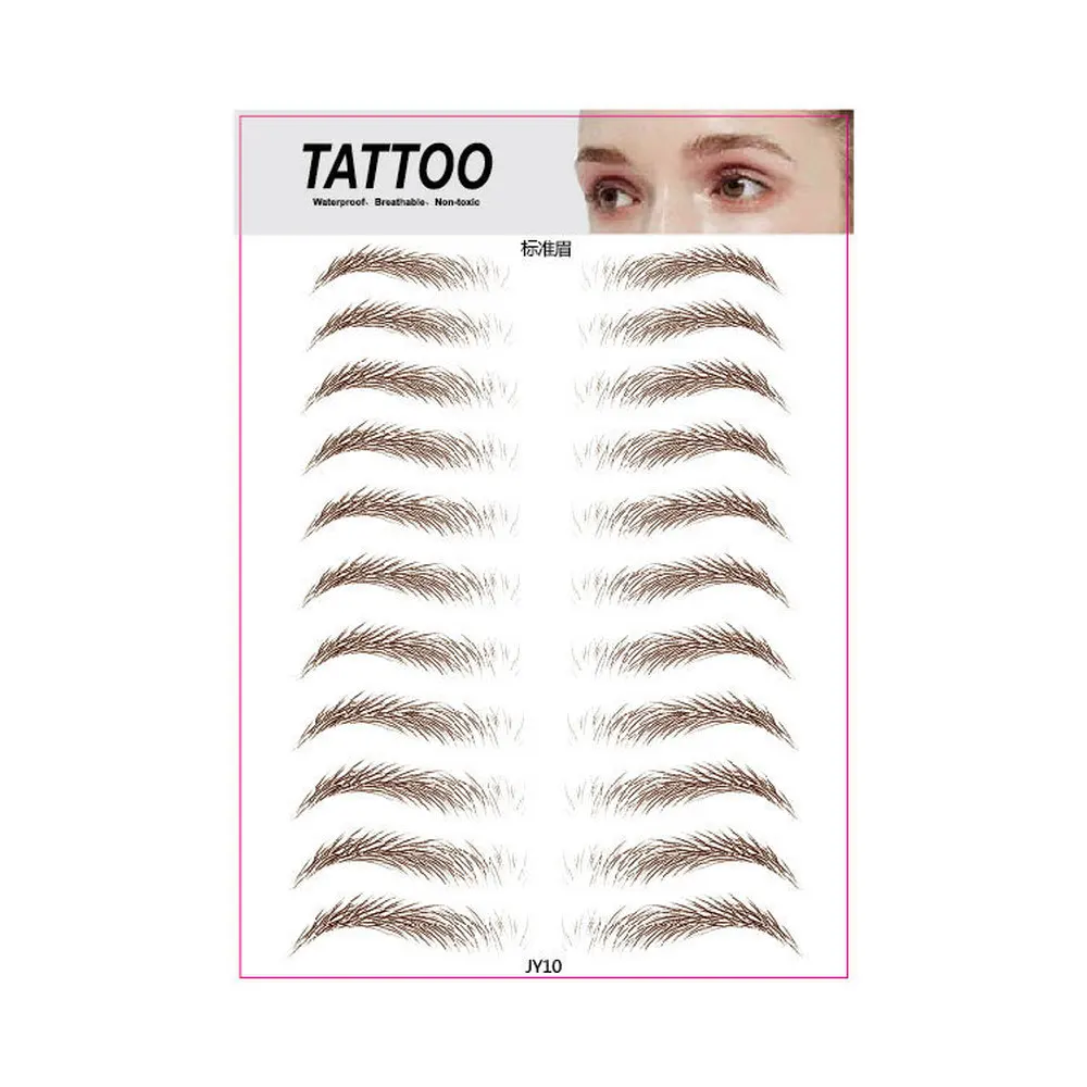 O.TWO.O New Arrival Eyebrows Sticker 4D Hair Like Eyebrow Makeup Waterproof Easy To Wear Lasting Nutural Eyebrow Tattoo Stickers