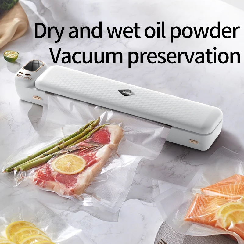 

MINHUANG Vacuum Sealer Packaging Machine Food Vacuum Sealer With Free 10pcs Vacuum bags Household Vacuum Food Sealing