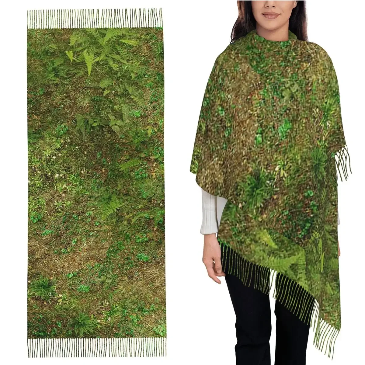 

Шарф с кисточками для женщин, мягкие теплые шали и накидки, большая осенне-зимняя шаль