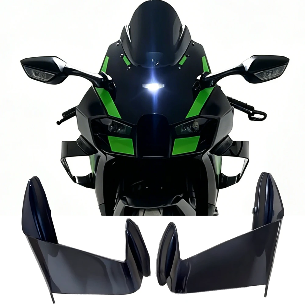 ZX10R Winglets Aerodynamics Fixed Wing Racing Lower Spoiler Fairing For Kawasaki ZX-10R ZX-10RR 2021-2024 2025 ZX 10R Side Panel