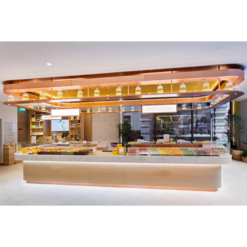 custom.High End Cosmetic Store Fixture Display Cabinet with LED Shelves Cosmetic Store Furniture Shop Fitting and Display