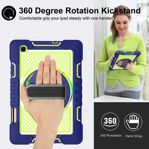 Imagen 2 del producto Para Samsung Galaxy Tab S6 Lite 10,4 2024 P620 P625 SM-P610 SM-P615 P613 P619 funda para niños correa de hombro de mano soporte para tableta