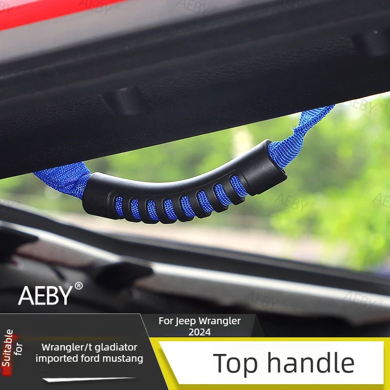 For Jeep Wrangler 2024 A-pillar grabber direct bolt-on no drilling required,Inner roof handle,hard top grab handle,Accessories
