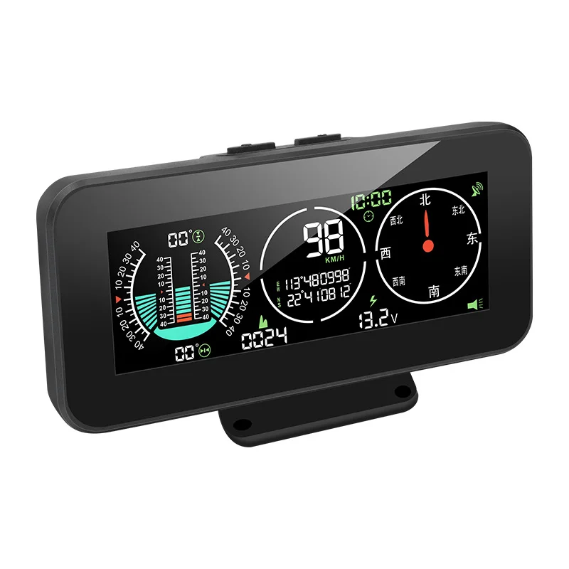 

M60 3 in 1 Car HUD Head-up Display Car General GPS Speed Altitude Compass Longitude and Latitude Off-road Balance Inclinometer