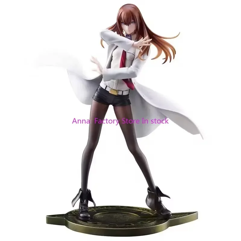 In Stock Original Genuine Wave Steins;Gate Makise Kurisu White Coat Style Anime Figures Collection Action Figure Model Doll Toy