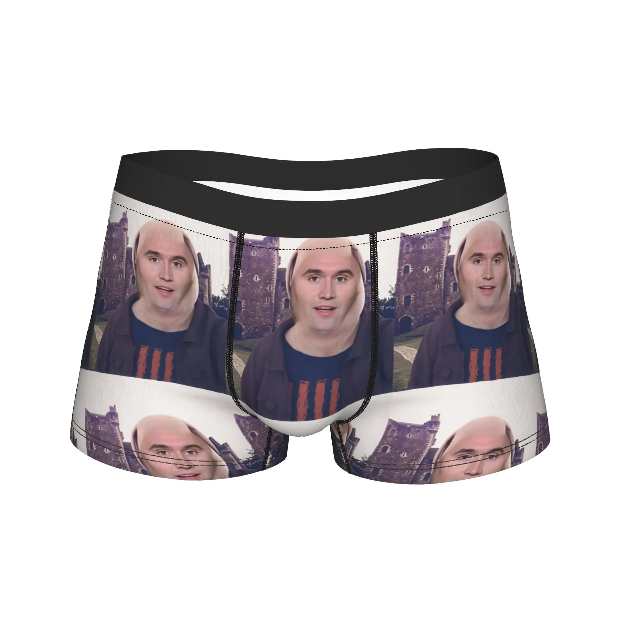 Charlie Kirk John Pork Underwear  Male Underpants Pattern Elastic Boxer Shorts High Quality Boxer Brief Large Size