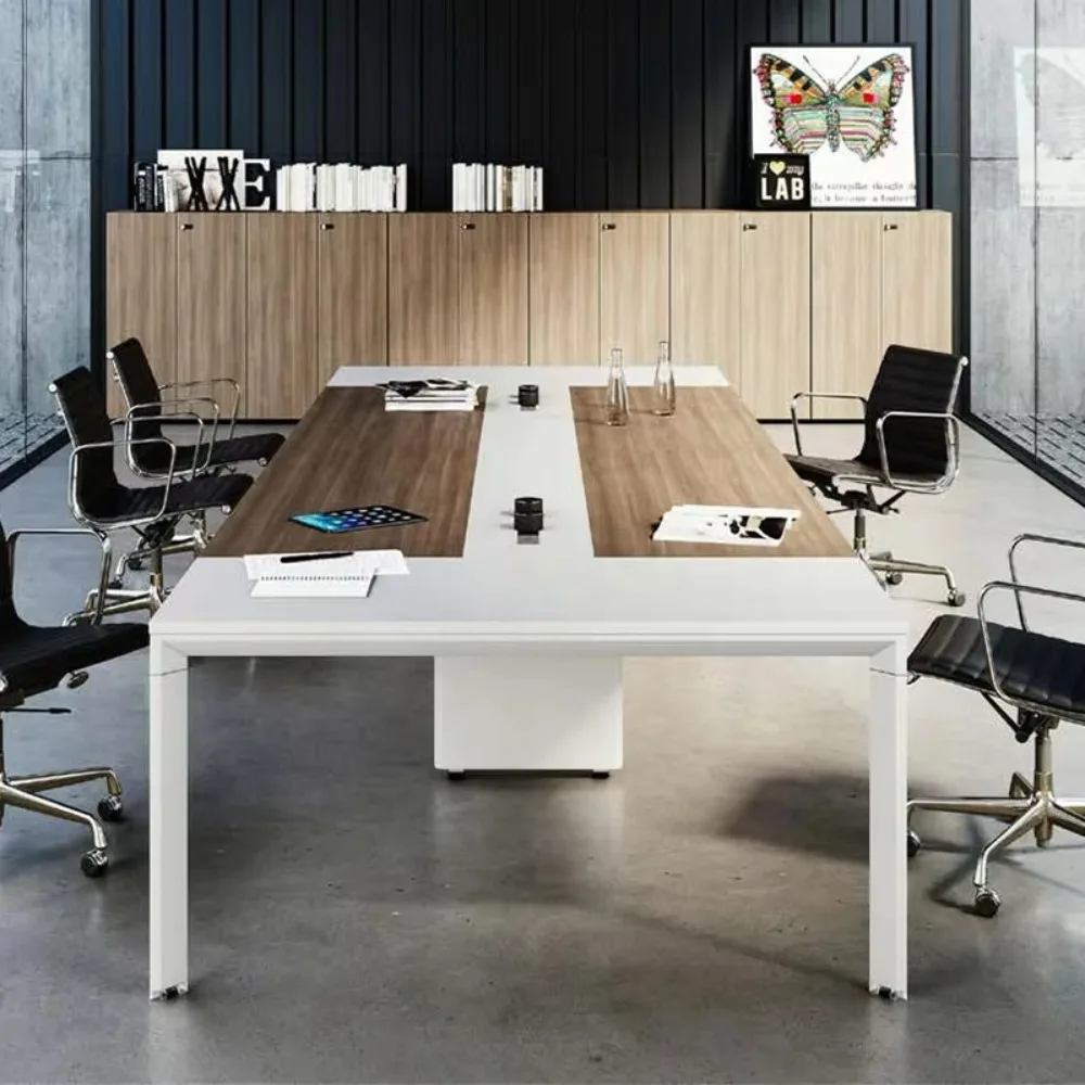Modern Luxury Conference Table And Chairs Conference Desk Meeting Room Table Custom Size Wood Office Furniture Meeting Tables