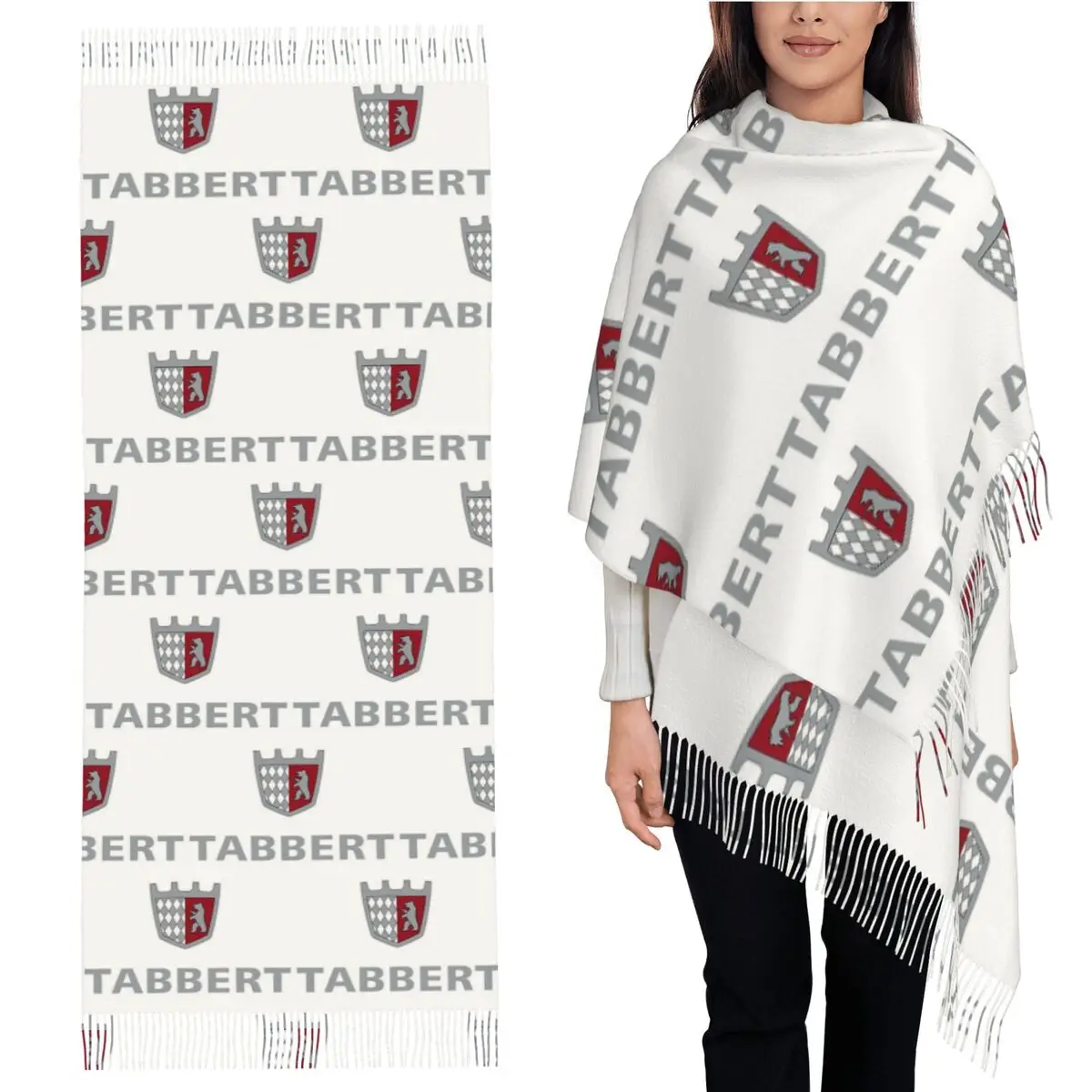 

Шарф Tabbert Caravan, шарфы с кисточками, женские мягкие теплые шали и накидки, большая осенне-зимняя шаль