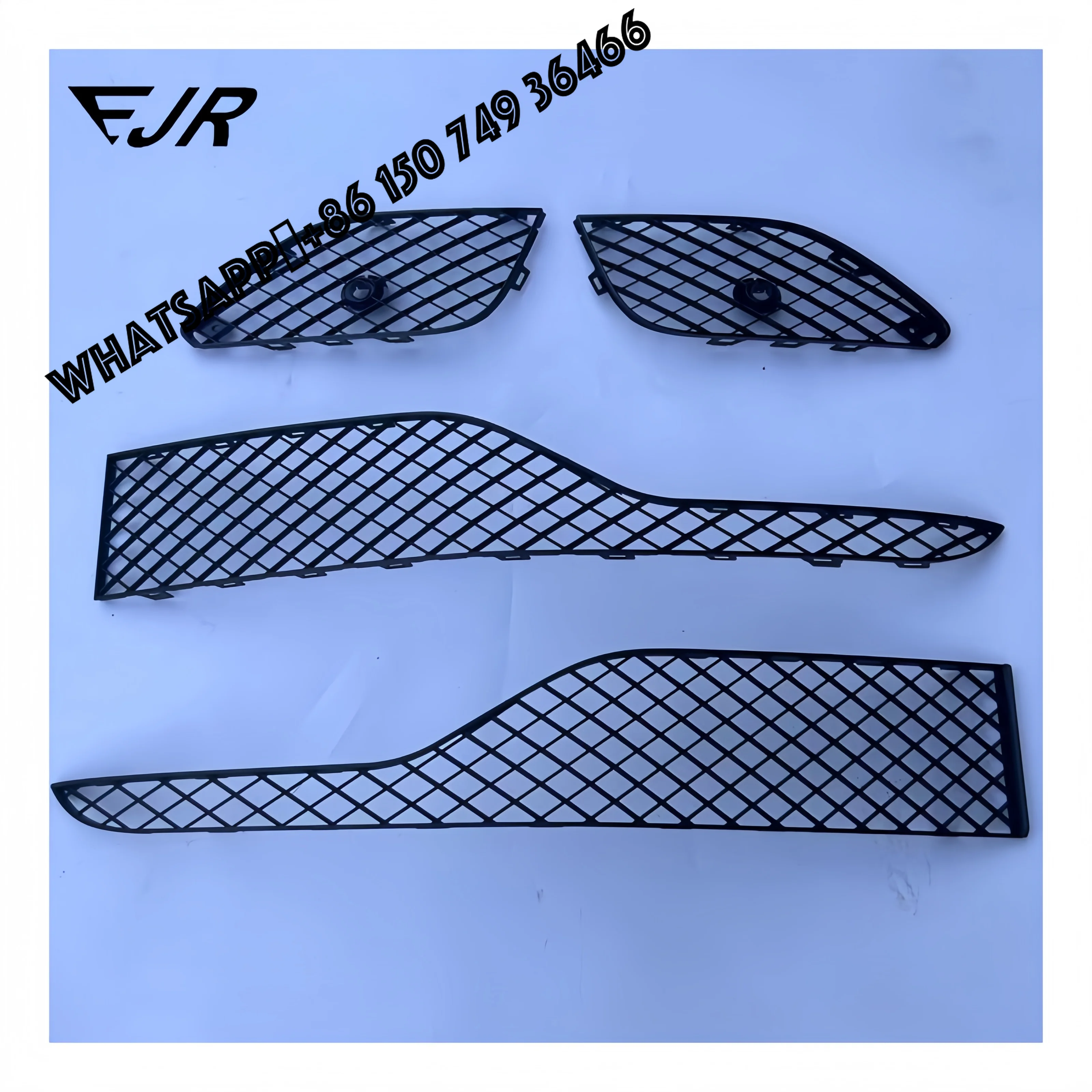 4 Pieces OEM 3W3807647D/3W3807648D/3W3807681Q/3W3807682Q Black Plastic Grille for Bentley Continental GT GTC 2016-2018 New