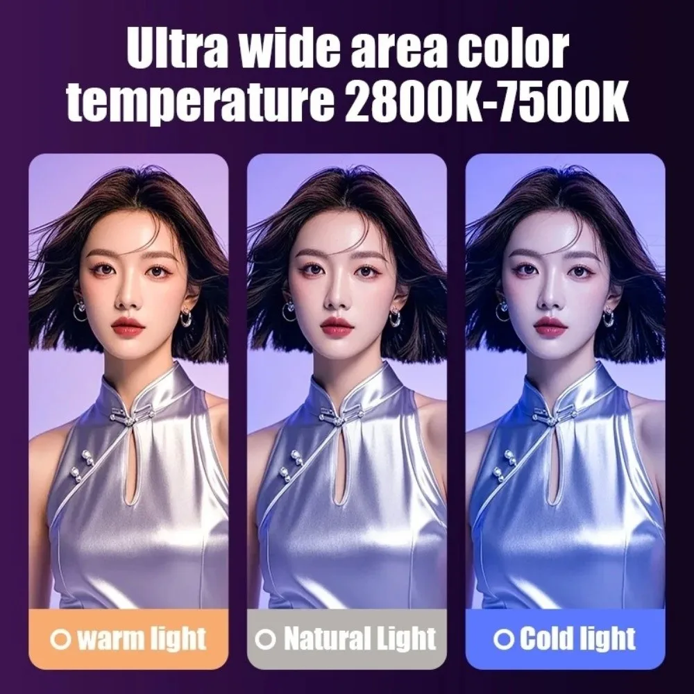 Bâton lumineux LED RGB coloré, Rechargeable par USB, lumière de remplissage pour photographie, Vlog/Selfie, éclairage de Studio Photo, atmosphère de fête