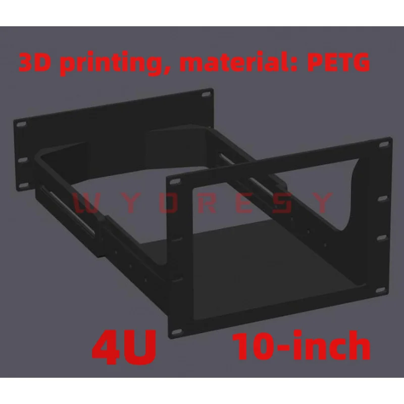For Synology（DS920/DS925）Mount network storage hardware inside standard 4U 10 inch rack cabinets and build neat home lab server