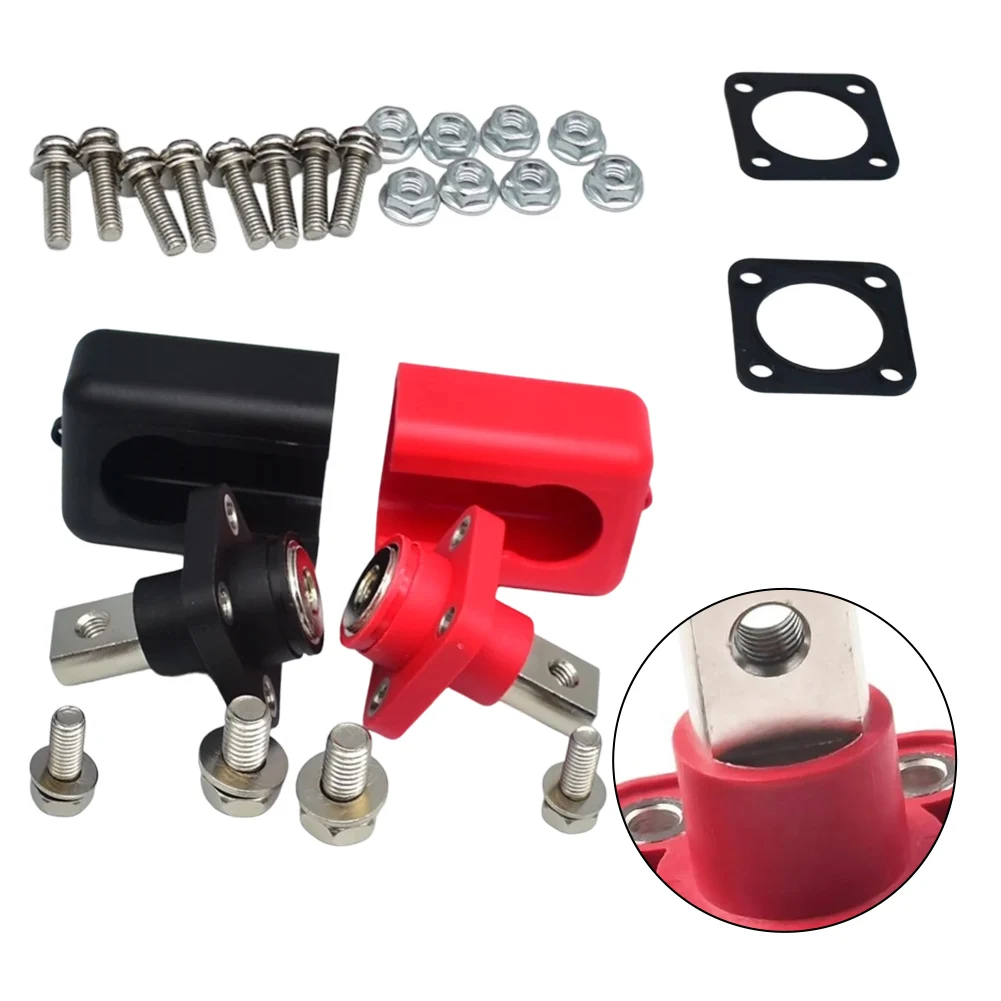 All Copper 200A Lithium Battery Connector 2PCS Battery Storage Terminal Post for Reliable Electrical Connection