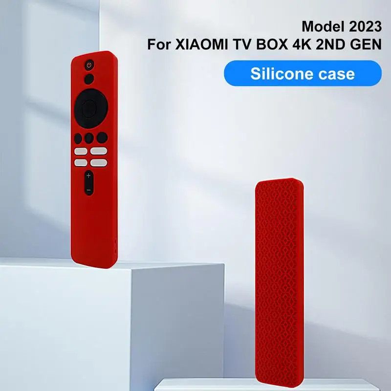 For Xiaomi Mi TV Box Remote Case Silicone Sleeve For Mi TV 4K 2nd Gen Remote Shell Protective Cover With Strap String Shockproof