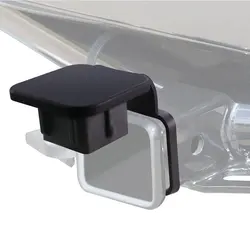 2 inch Trailer Hitch Tube Cover Rubber Tow Hook Cover Plug Cap Insert Receivers Class 3 4 5 for Porsche Benz Toyota Ford Jeep