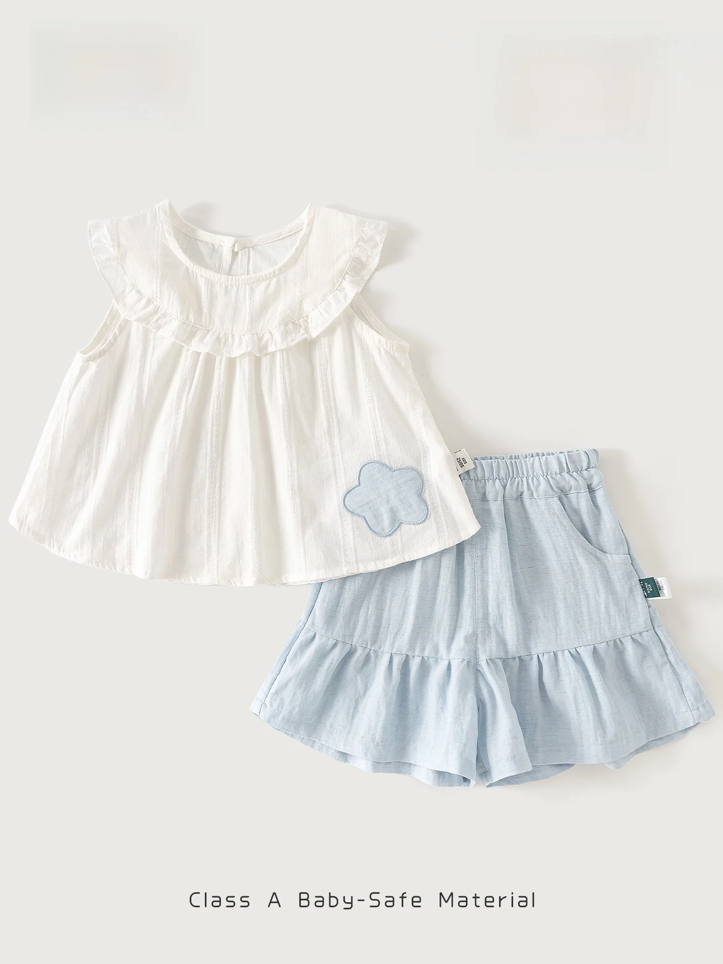 girls-summer-casual-sleeveless-two-piece-set-cute-baby-outfit-short-shorts-vest-standard-package-light-breathable-cool-feeling