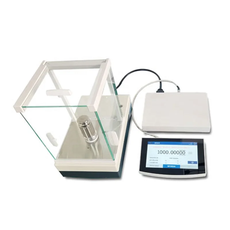 Touch screen electric weight comparator balance