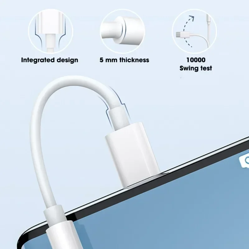 Headphones Adapter Cable For Apple iPhone 15 Pro Max Plus For Samsung Xiaomi Type C to 3.5mm Audio Converter Phone Accessories