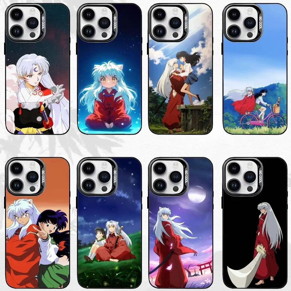 

A-Anime I-INUYASHA Cute Phone Case For iPhone17,16,15,14,13,12,11 Plus,Pro Max Black Matte Shockproof Cover