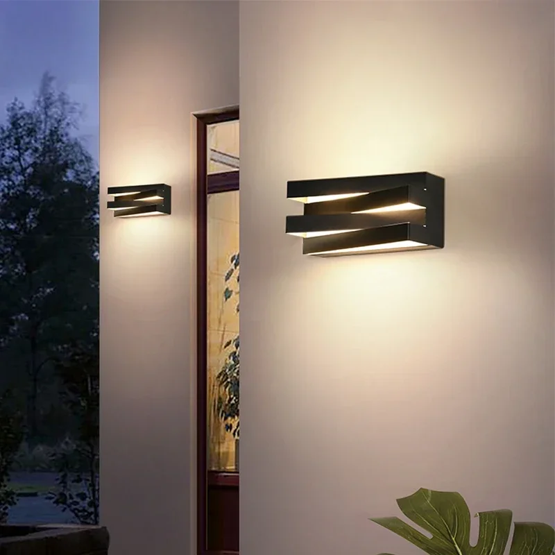 

LED Light Outdoor Garden House Lighting Alumunim IP65 Wall Lamp Villa Porch Gate 110v-260v Sconce Luminaire