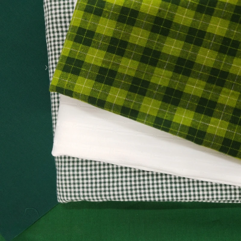 Vintage Green Fabric for Handmade DIY, Baby Clothes, Cotton, Dark Green, Green Match Fabric, 140x50cm