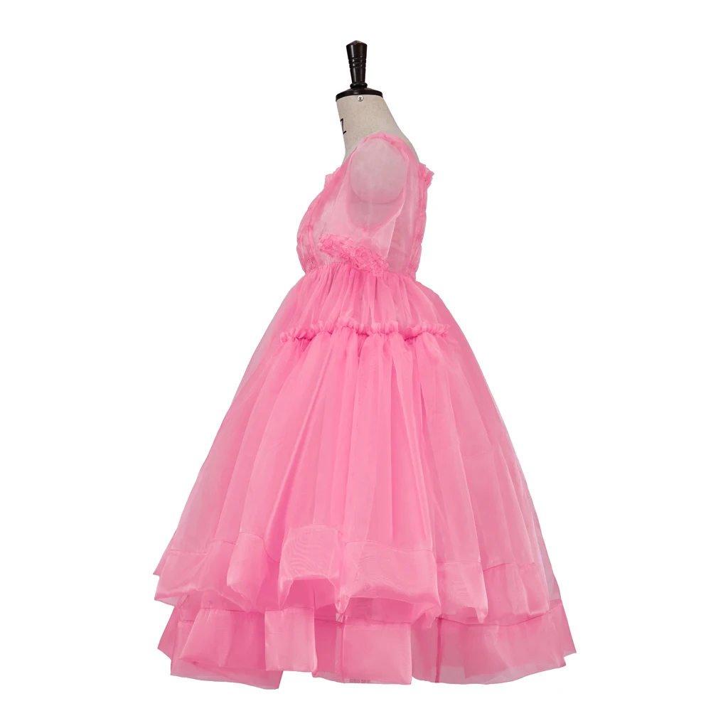

Killing Eve Cosplay Jodie Comer Villanelle Costume for Women Pink Dress Outfit Halloween Party Stage Performance Suit