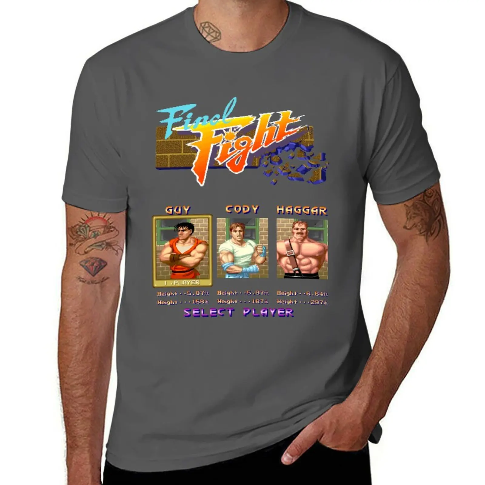

Final Fight Select T-Shirt Fashion Letter Print T-Shirt