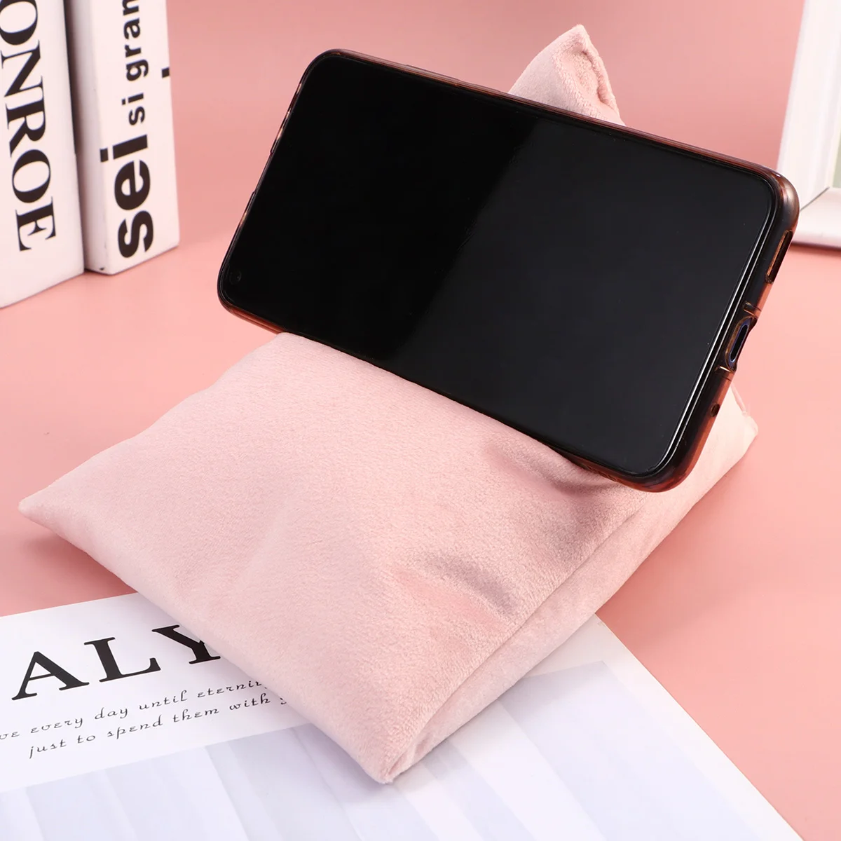 

Phone Stand Pillow Cushion Cell Phones Fall to The Ground Holder Office Cellular