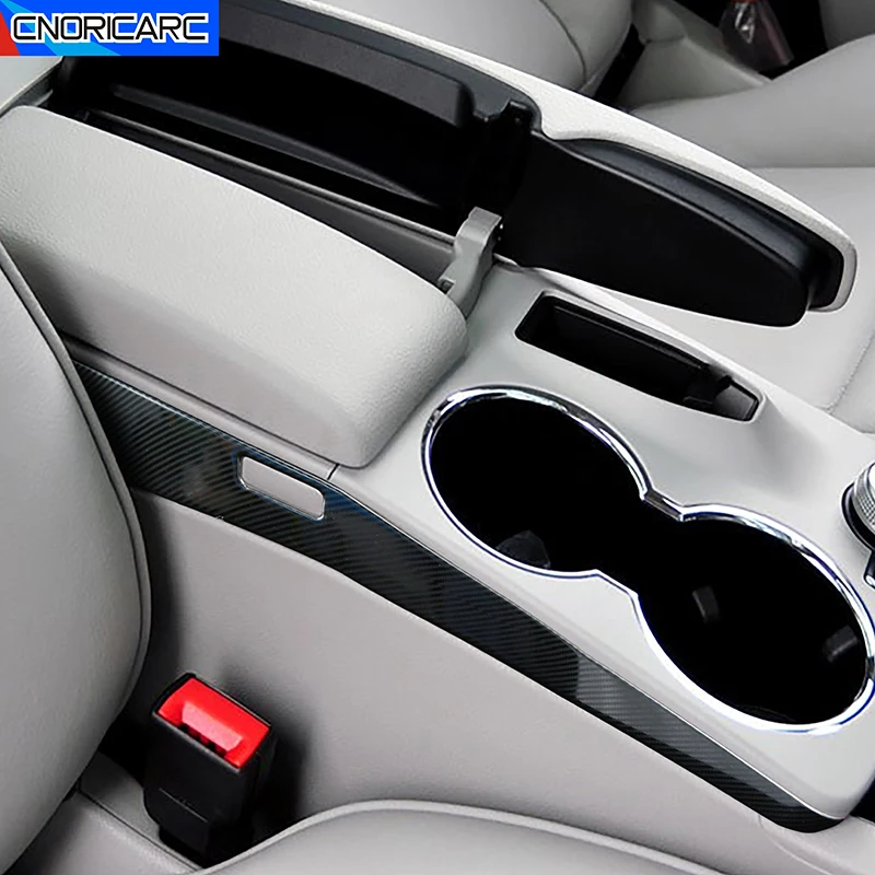 

Car Center Console Armrest Box Both Side Trim Strips Carbon Fiber Color Sticker For Mercedes Benz GLK X204 300 260 200 2013-2015