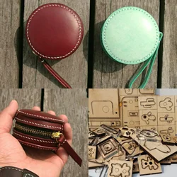 Manual leather laser knife mold custom change purse knife mold round change zipper bag knife mold