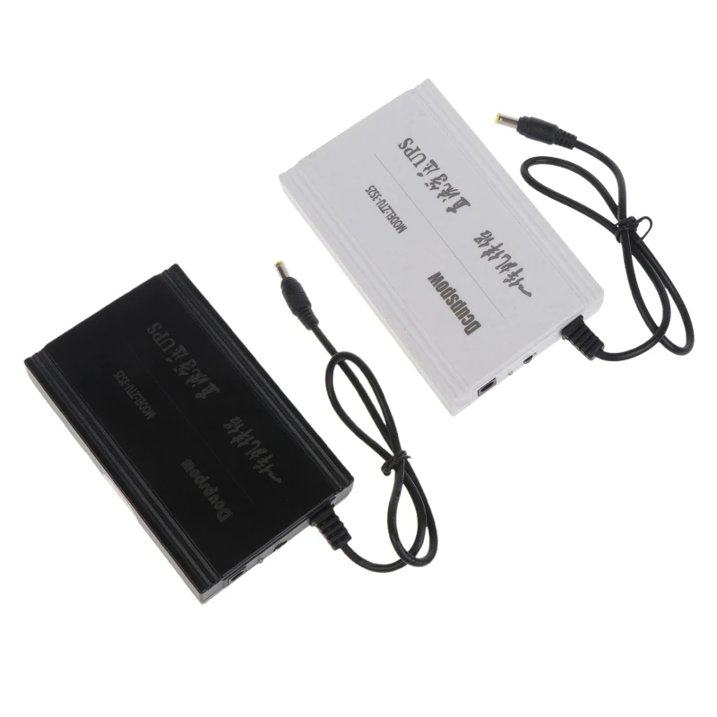 Rechargeable 7500mAh 12V 19V 60W UPS Uninterrupted Backup Power Supply 5.5x5.5mm Output for WiFi Router CCTV Camera