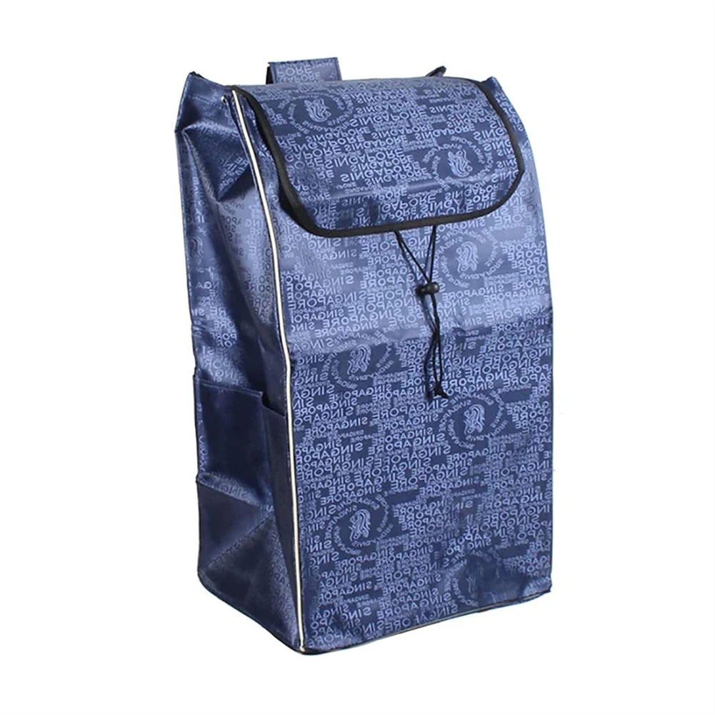 

72L Large Shopping for Bag Trolley Replacement Bag Household Grocery Cart Shopping Cart Hand Bag Oxford Cloth Home Storage