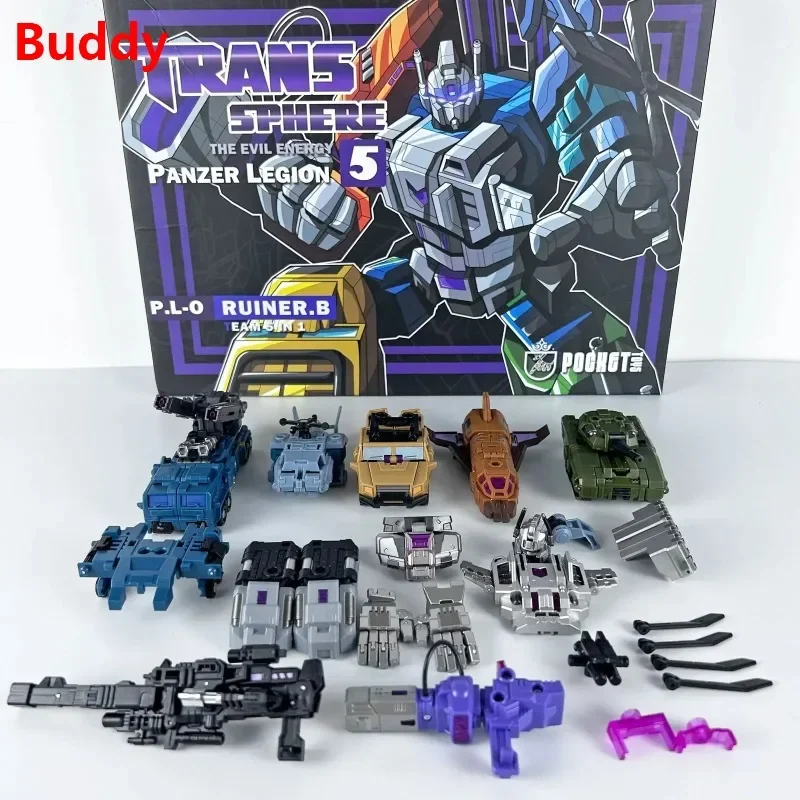 PocketToys Transformation Bruticus 5 in 1 PT05 PT-05 Combo G1 Battle Titan 27cm Action Figure Toy Collectible Gift op voorraad