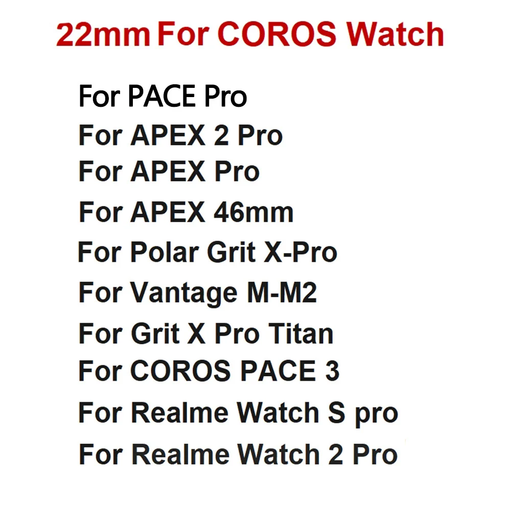 22mm silicone relógio inteligente pulseira para coros pace 3 esportes pulseira pace pro apex 2 pro apex 46mm pulseira de substituição