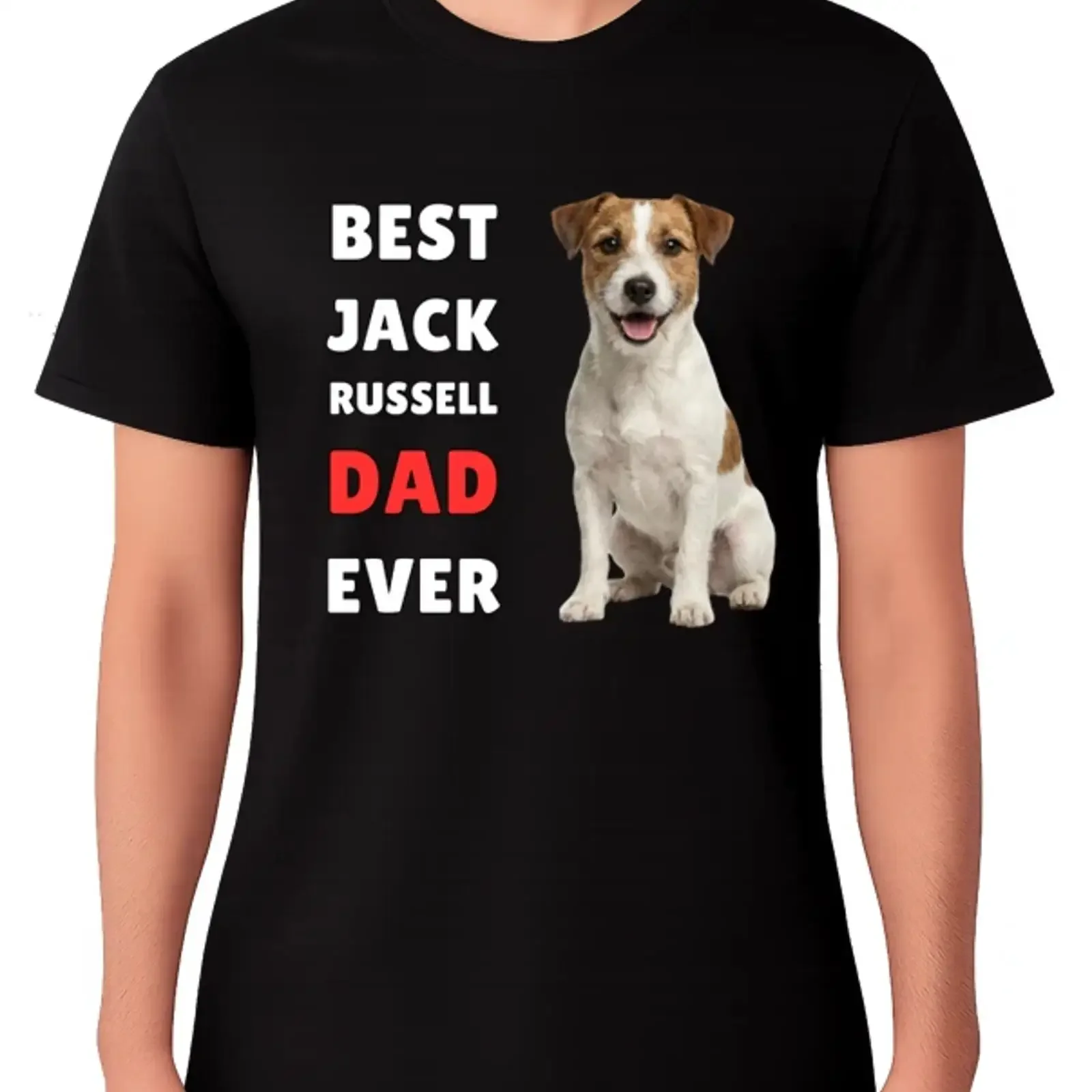 Lustiges T Shirt Bester Jack Russell Vater aller Zeiten Hundeliebhaber Geschenk Tierbesitzer vintage Washed Breathable homme