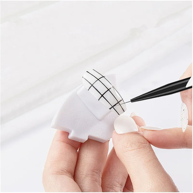 แปรงเพ้นท์เล็บลายไล่สีเพชรหลากสี 1/5 ชิ้น แปรงเพ้นท์เล็บลายเส้น แปรงเพ้นท์คริสตัลอะคริลิค ปากกาเขียนเส้นบาง